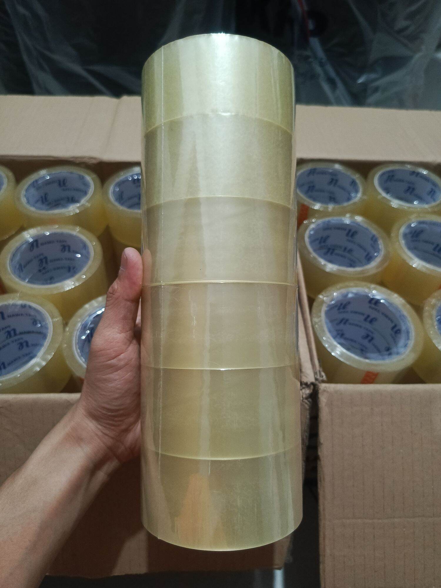 MURAAAAAAHH!!! 1 SLOP/ISI 6 PCS Lakban Perekat Bening 48mm x 90 yard