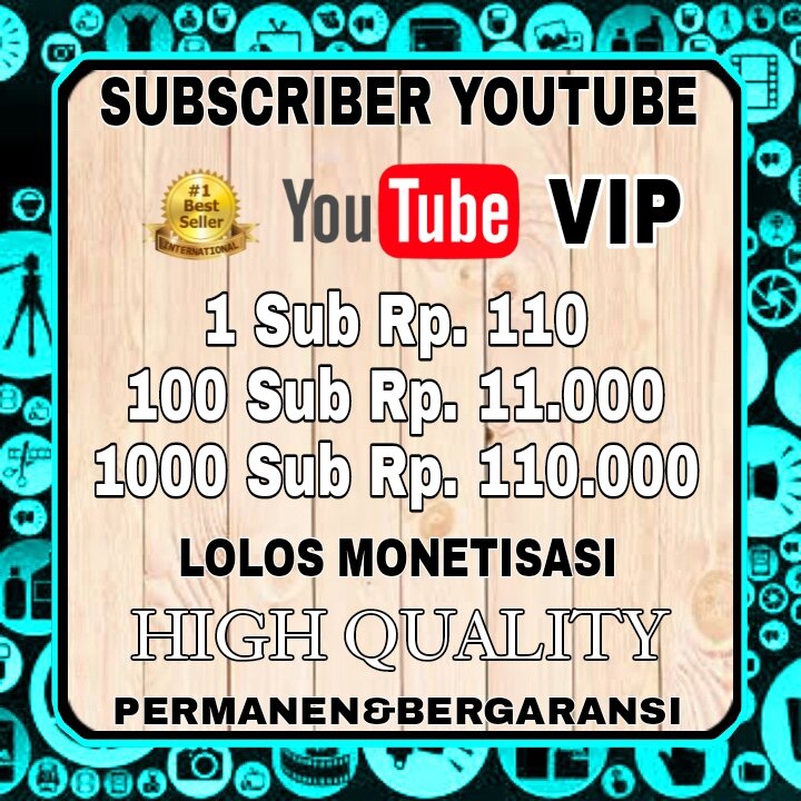 subscriber youtube permanen Harga 5,500 rupiah*Gratis Ongkir