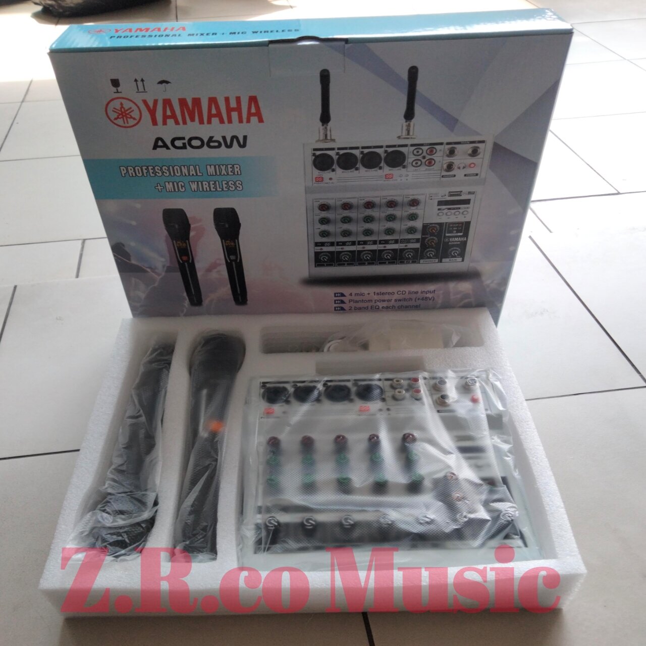 YAMAHA AG06W PROFESSIONAL MIXER + MIC WIRELESS Lazada Indonesia