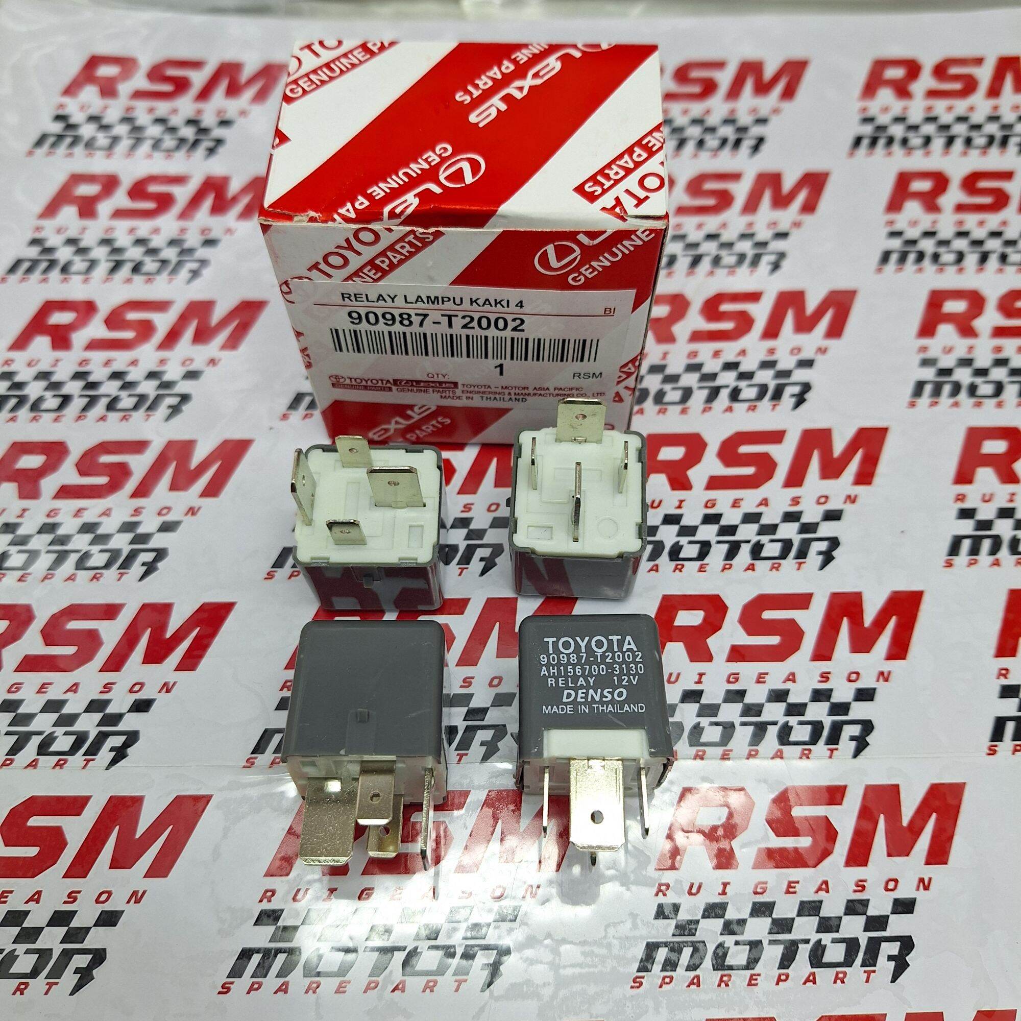 RELAY LAMPU 12V VOLT KAKI 4 AVANZA 90987 T2002 UNIVERSAL Giá 20,500 Đồng*Miễn phí vận chuyển