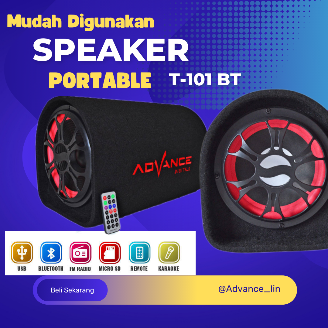 Advance T101BT Multimedia Speaker with Subwoofer System 5 inch