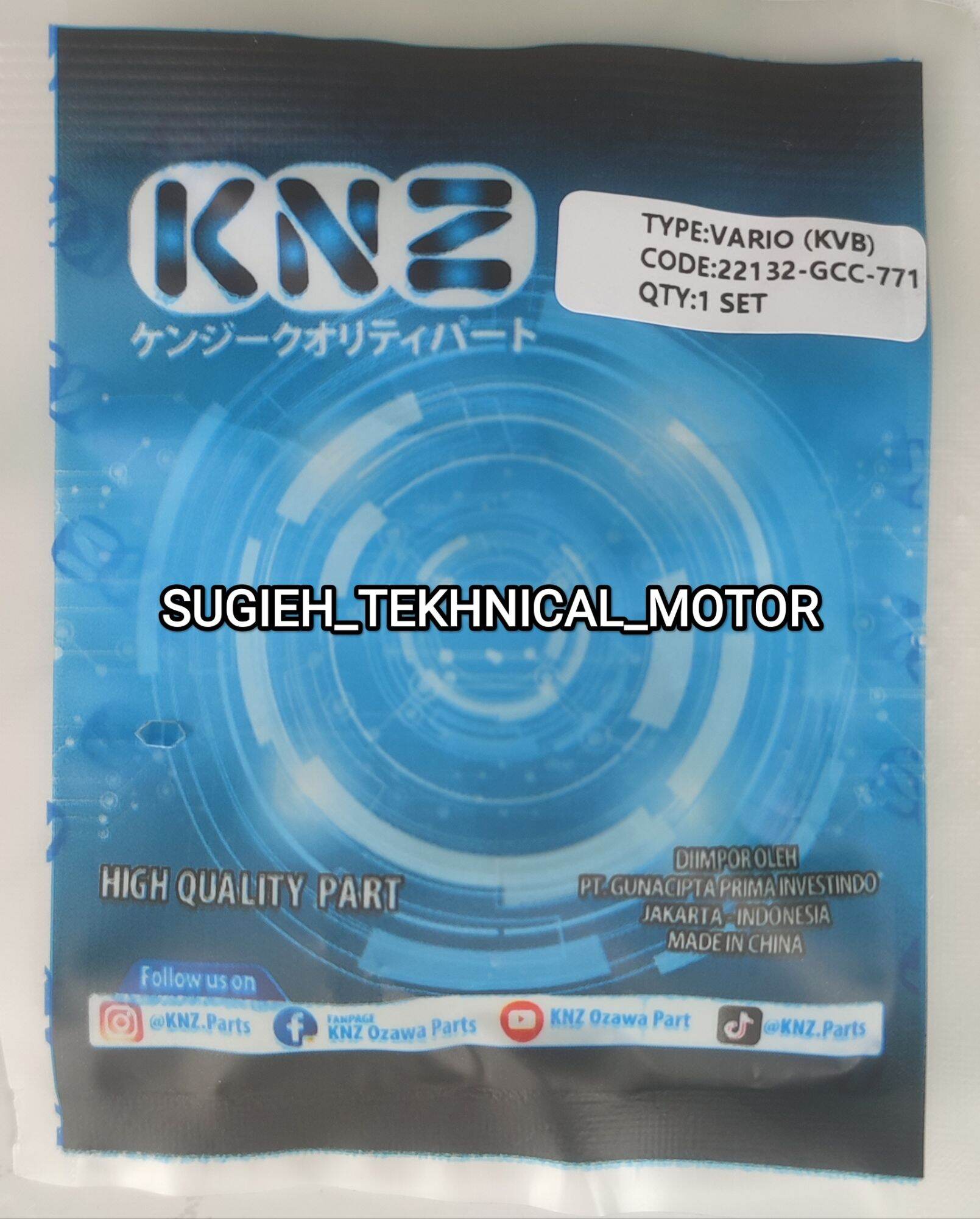 Honda Vario old roller housing slider (KVB) brand KNZ original Harga 7,000 rupiah*Gratis Ongkir