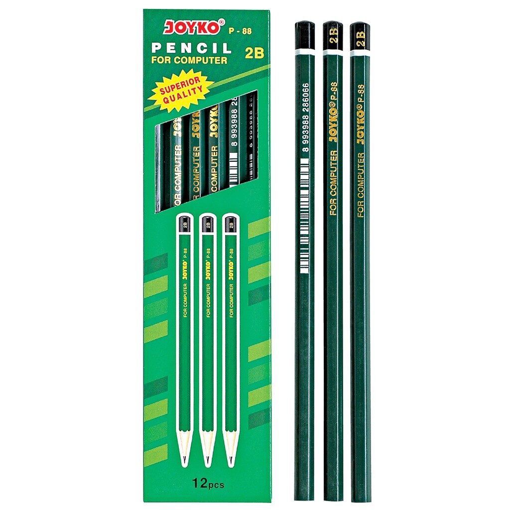 Pensil 2B Joyko Hijau P-88 isi 12 pcs