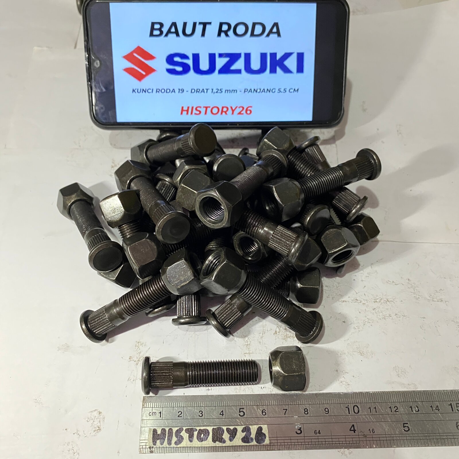 Baut Roda Suzuki Carry Avp Ertiga Katana Vitara Baut Roda Panjang