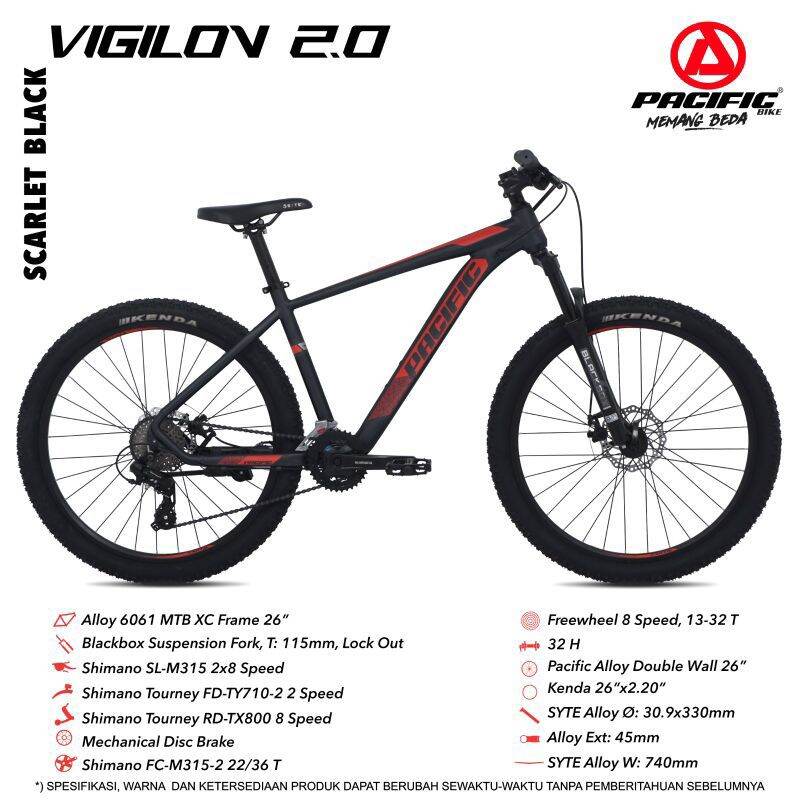 SEPEDA GUNUNG MTB 26 INCH PACIFIC VIGILON ALLOY FRAME Sepeda