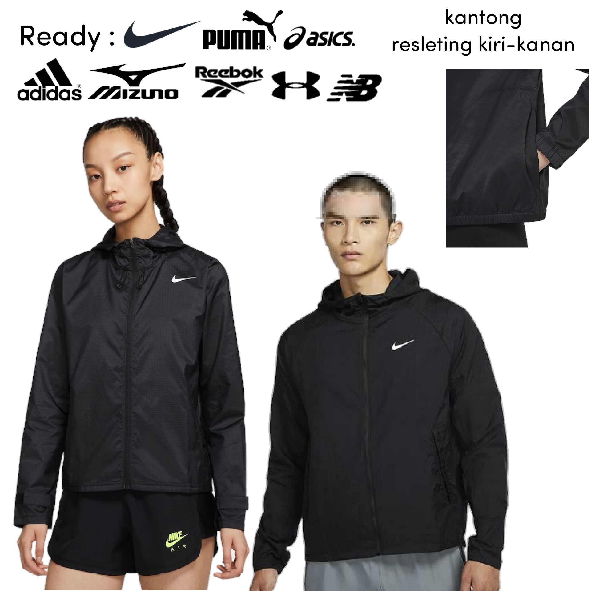 jaket parasut nike original