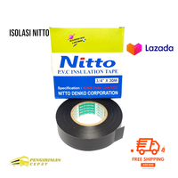 ISOLASI NITTO KABEL LISTRIK HITAM PVC/INSULATION TAPE 3/4 ISOLASI NITTO KABEL LISTRIK HITAM 3/4″X30M