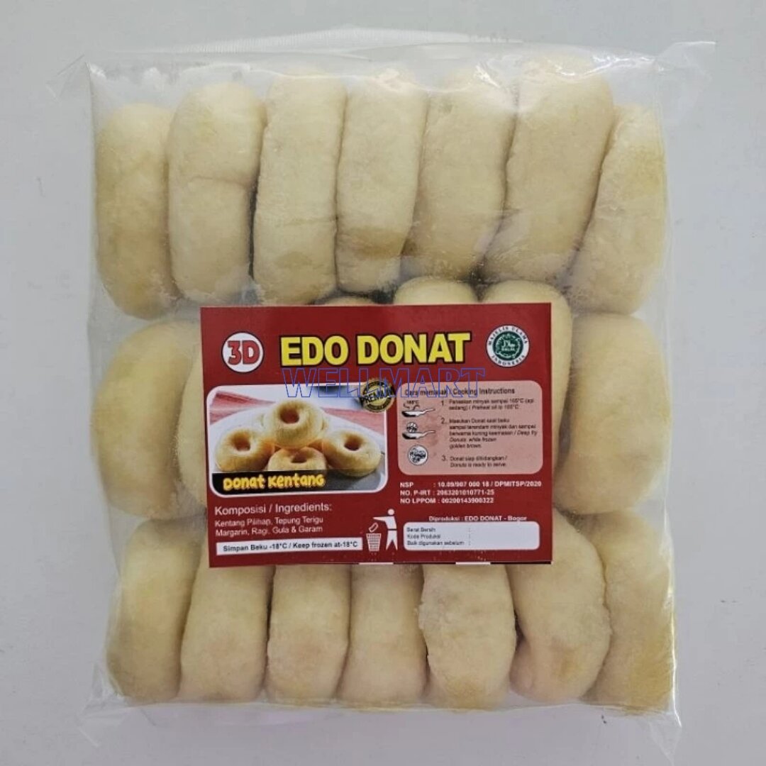 Edo Donat Kentang Isi 20 Pcs Donat Kentang Frozen Potato Donuts ...