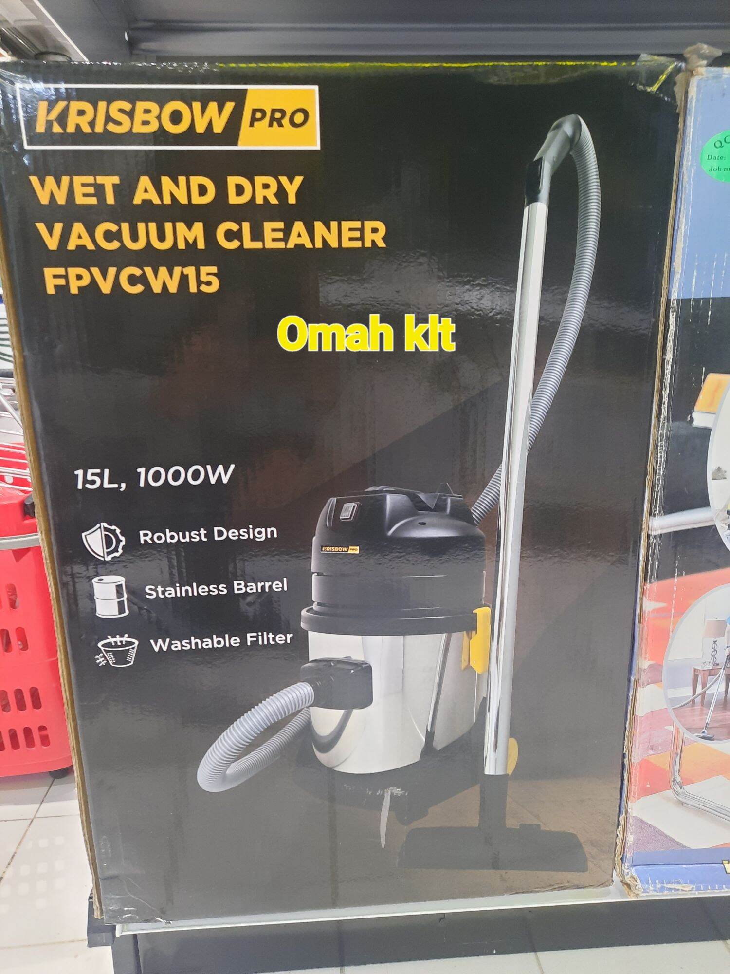 krisbow pro vacuum cleaner 15L penghisap debu industrial heavy duty