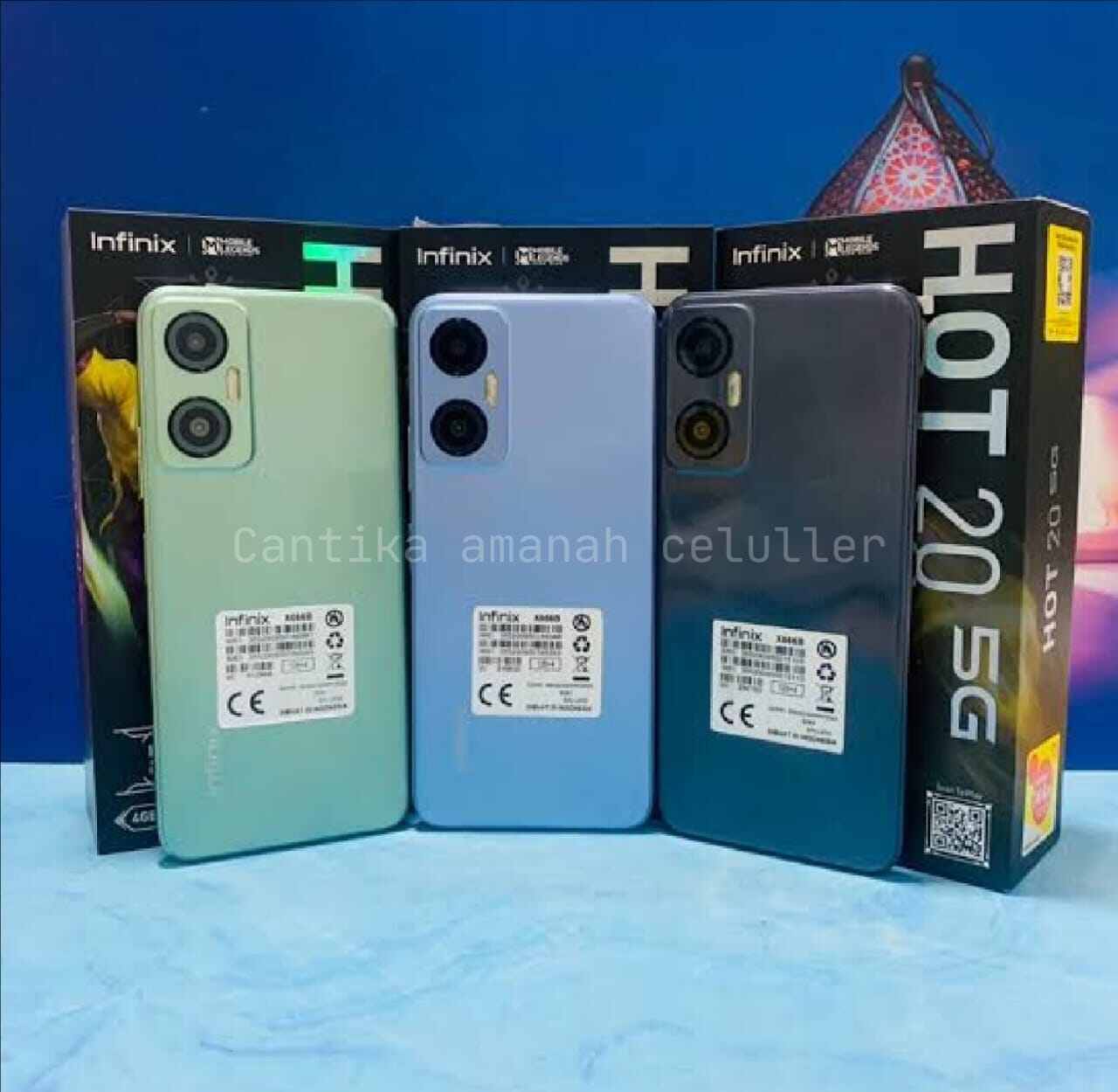 INFINIX HOT 20 JARINGAN 5G 4/128 NOMINUS FULSET GRANSI RESMI ORI Giá 1,550,000 Đồng*Miễn phí vận chuyển
