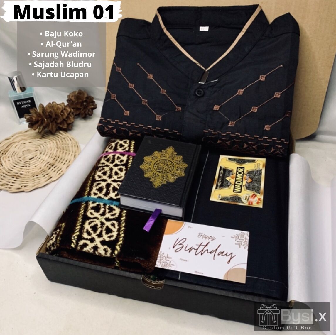 Kado Cowok Paket Muslim // Hampers Paket Kemeja Koko