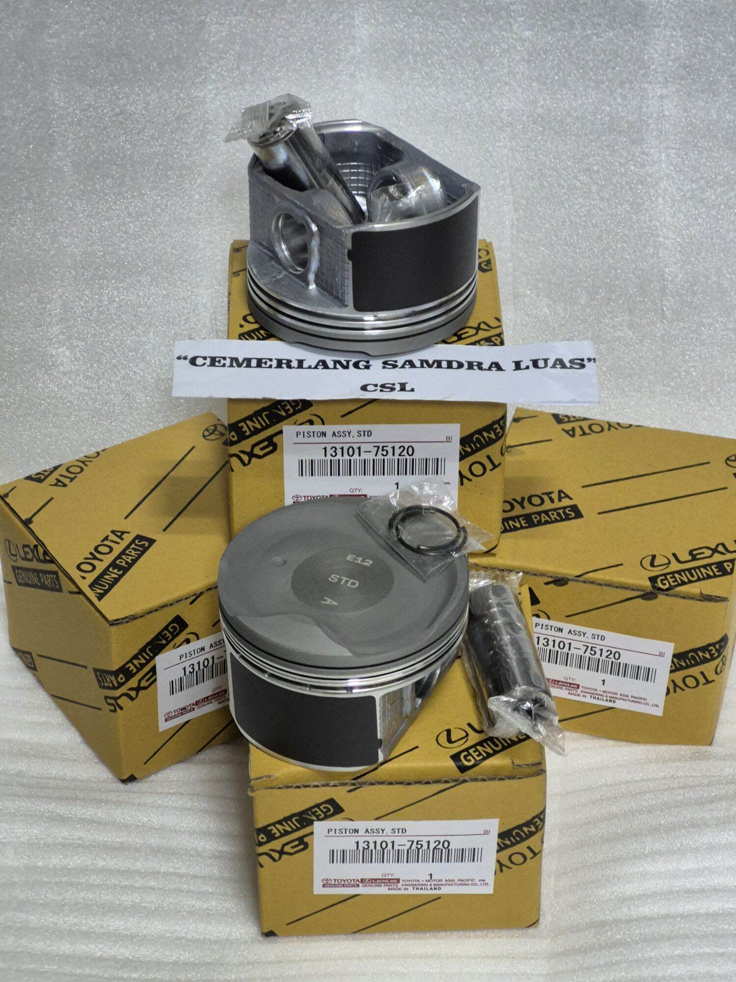 PISTON ASSY INNOVA BENSIN 2.0CC STD HARGA SET 75120 Harga 550,000 rupiah*Gratis Ongkir