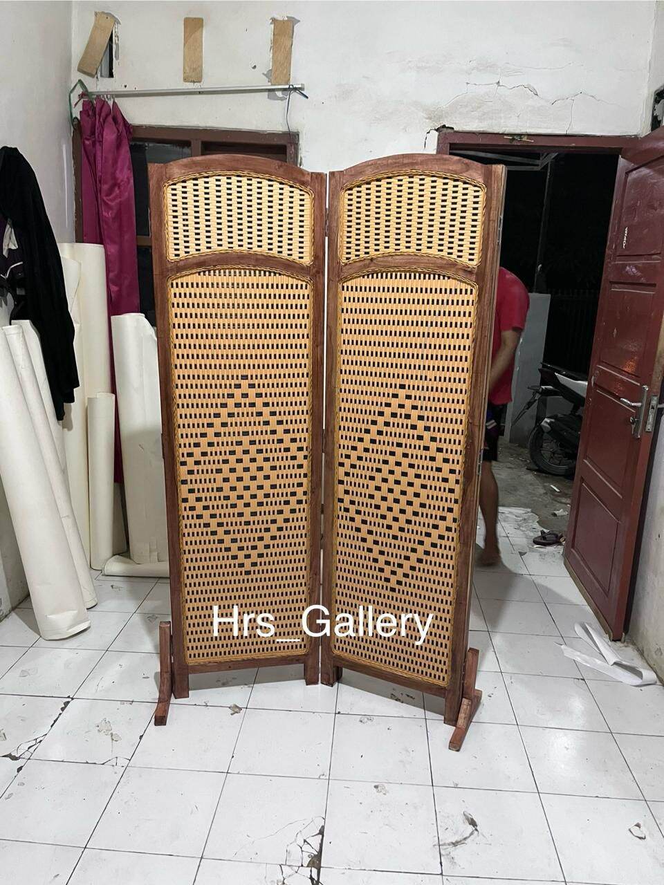 (Ready stok) Sketsel pembatas ruangan minimalis isi 4 pintu sudah finishing melamik