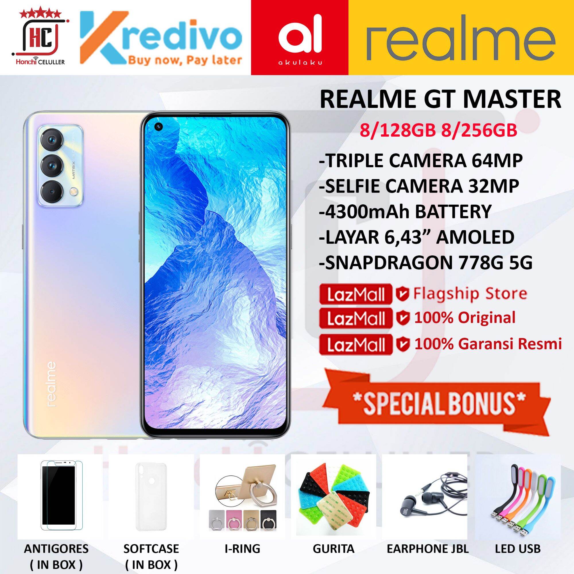 REALME GT MASTER EDITION 8/256GB RAM 8GB ROM 256GB GARANSI RESMI REALME INDONESIA Harga  5,999,000 Ringgit*Penghantaran Percuma