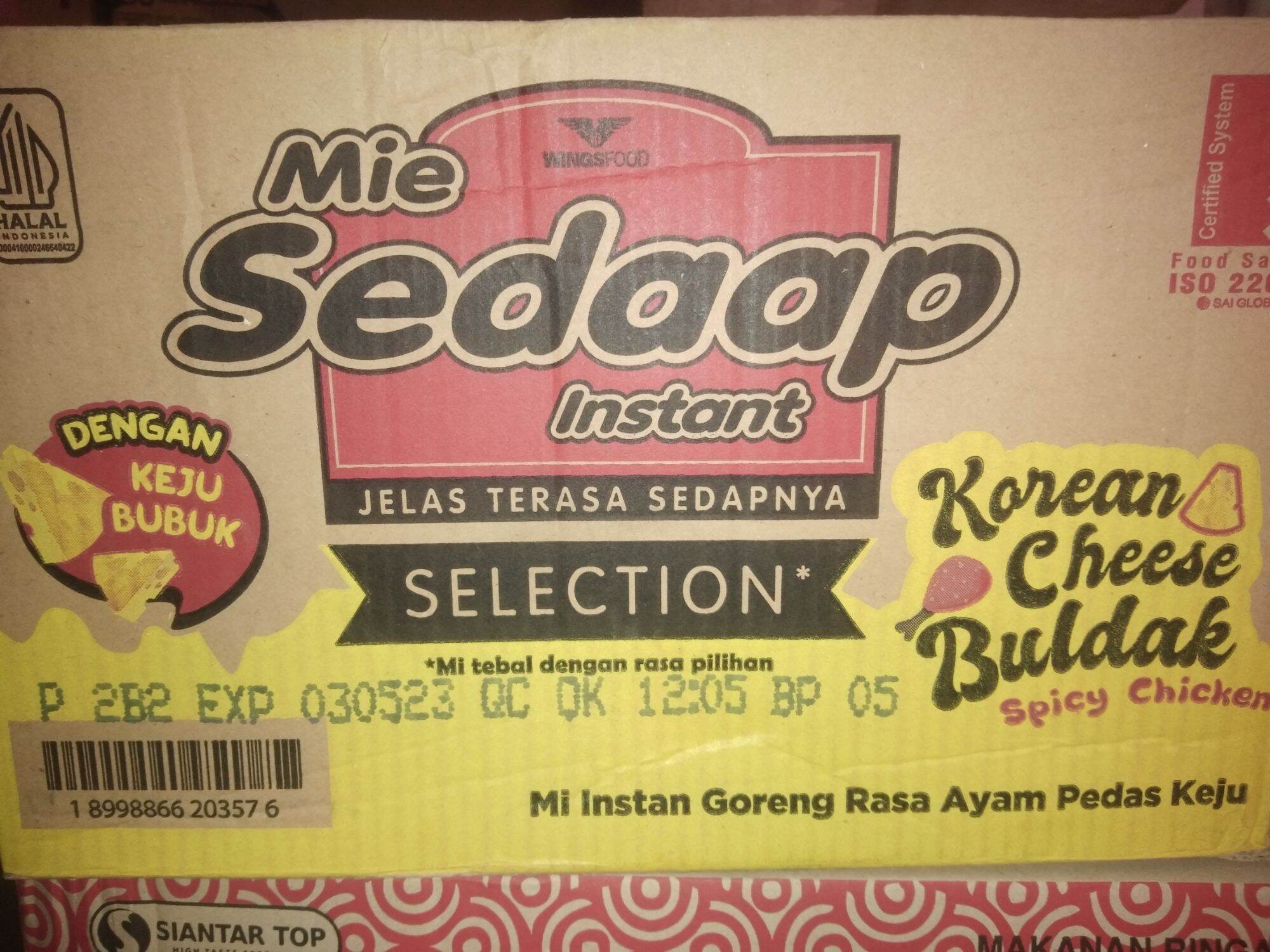 Mie Sedap Korean Cheese Buldak 1 Dus Isi 40 Bungkus Lazada Indonesia