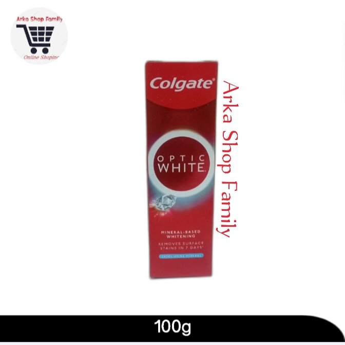 COLGATE Pasta Gigi Optic White Exfoliating Mineral Plus Shine 100g