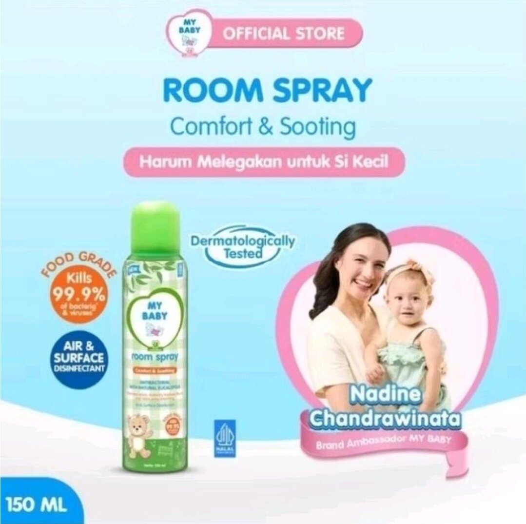 My Baby Room Spray Antibacterial Comfort & Soothing 150 mL Desinfektan Kamar Bayi