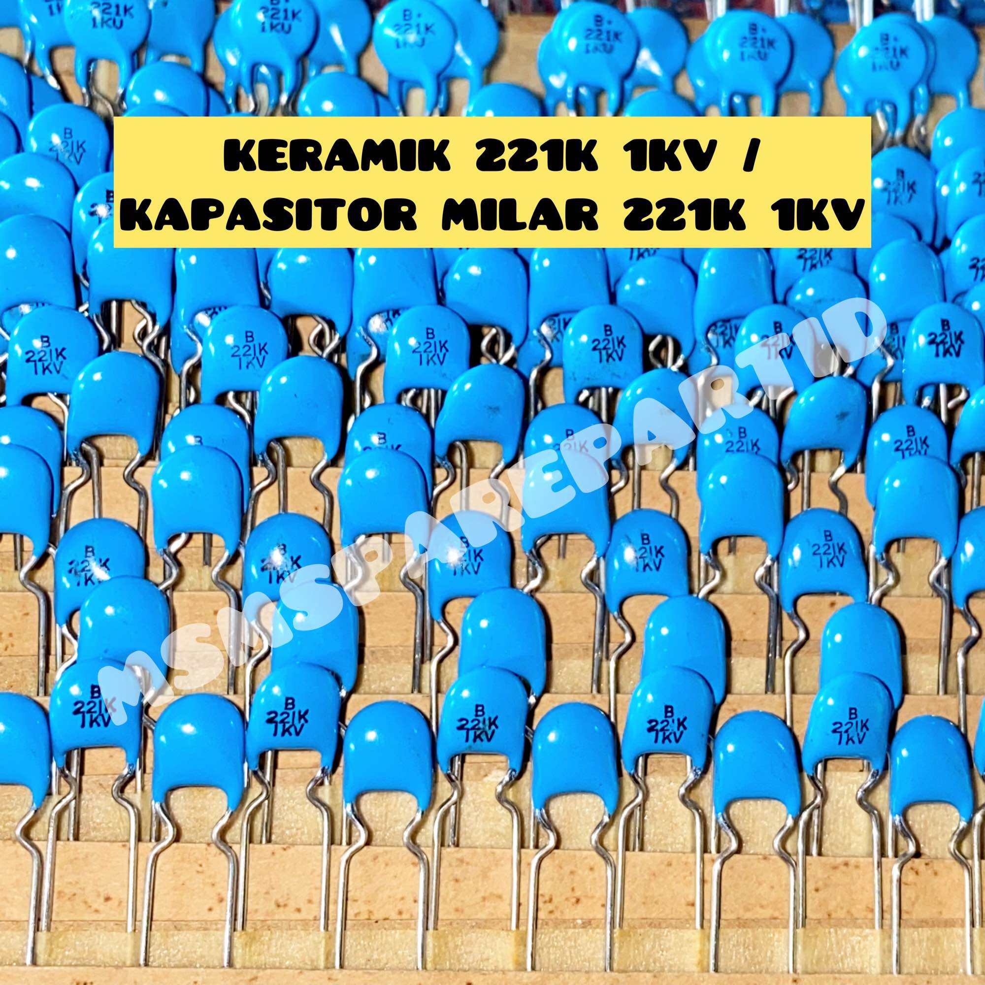 (2 PCS) KERAMIK 221K 1KV / KAPASITOR MILAR 221K 1KV | Lazada Indonesia