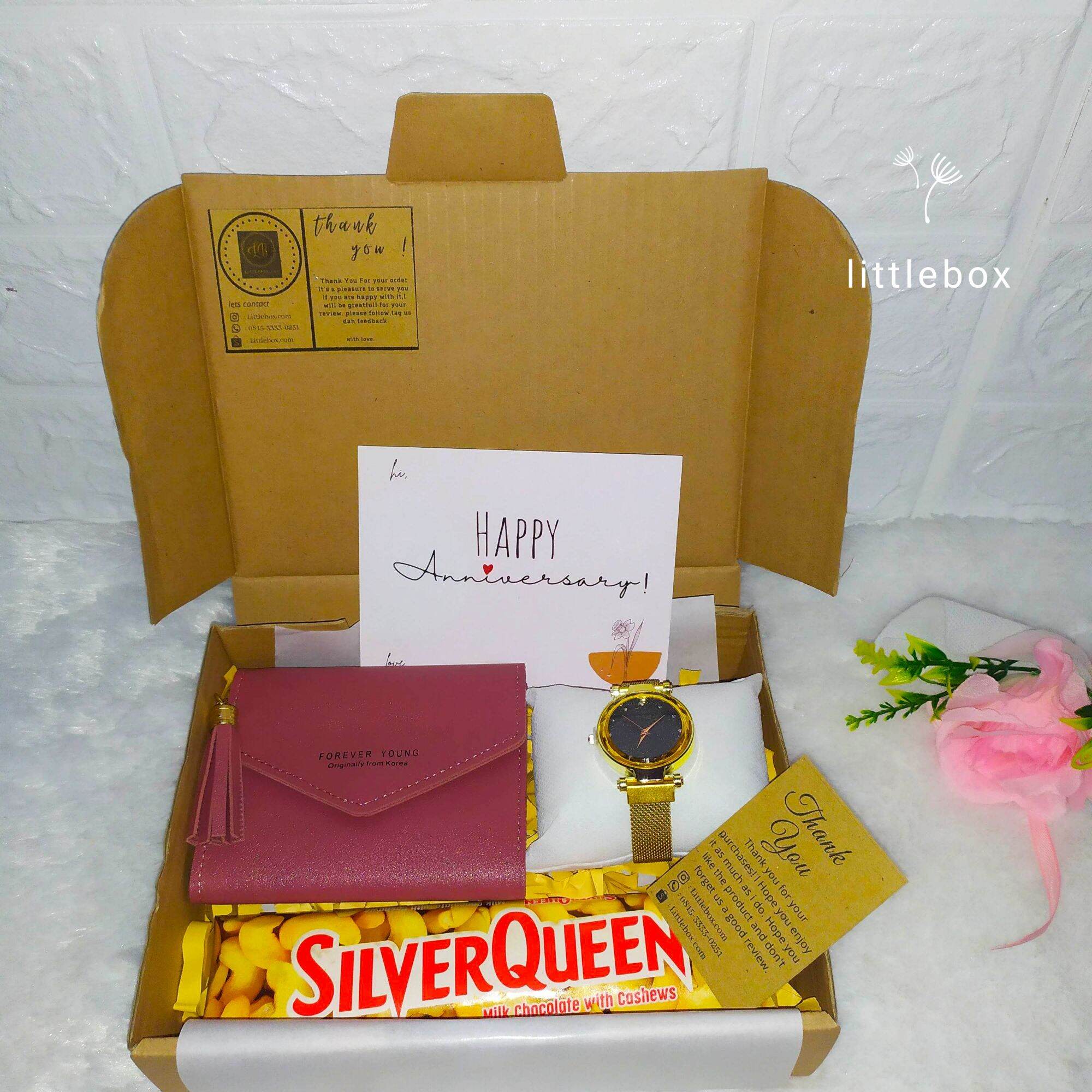 LB- Hampers Ultah Anniversary wisuda Engagement pernikahan Natal Valentine Coklat hadiah box Cewek Pakโฆ