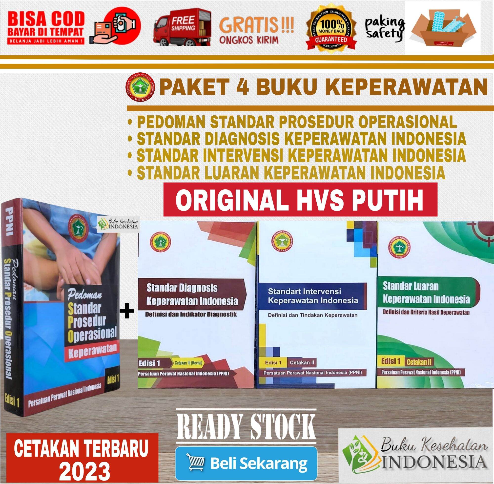 PAKET 4 BUKU KEPERAWATAN PEDOMAN SPO 3S SDKI SIKI SLKI PEDOMAN STANDAR ...