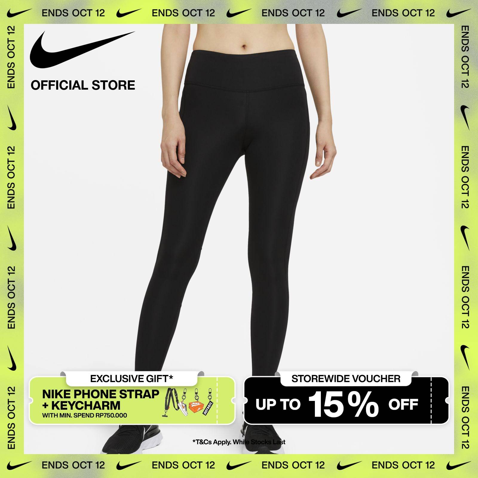 Celana Epic Run Tight Fit Nike Nike Dri-FIT Celana Ketat Wanita