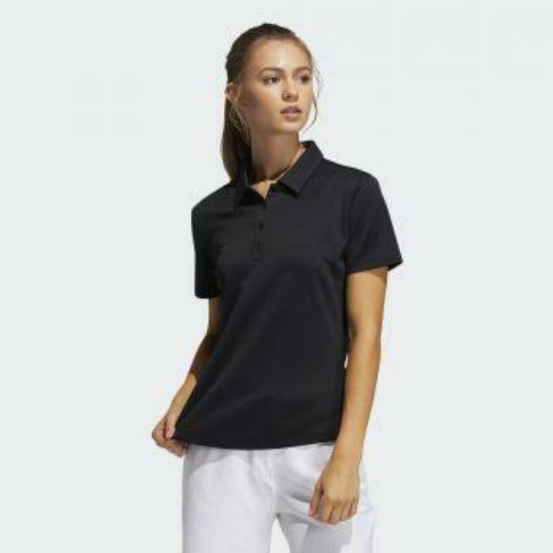 black adidas golf shirt