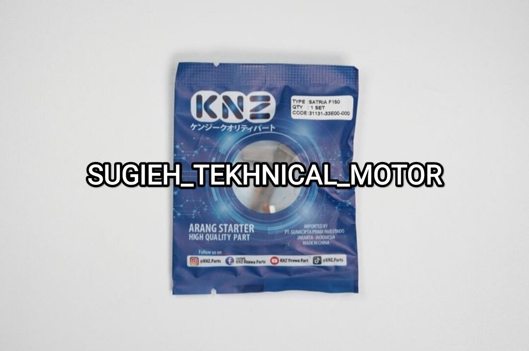 Carbon brush/charcoal cool Dynamo starter Suzuki Satria Fu 150 brand KNZ original Harga 8,000 rupiah*Gratis Ongkir