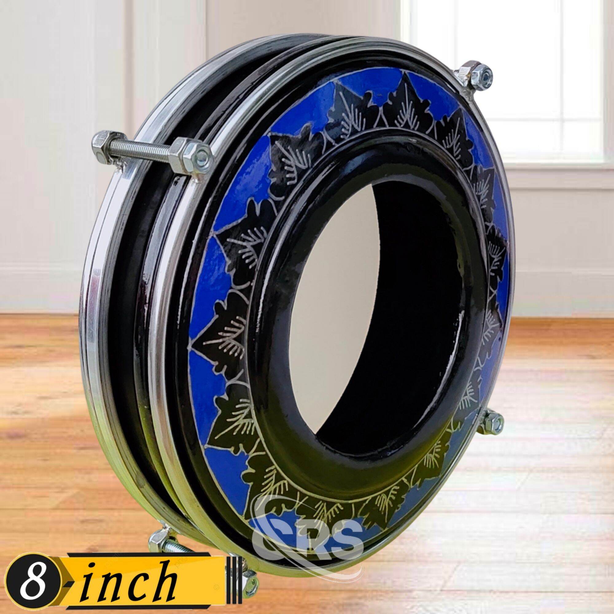 Tung Tam Kepak Hadroh 8 inch Hitam Biru Mika Hitam