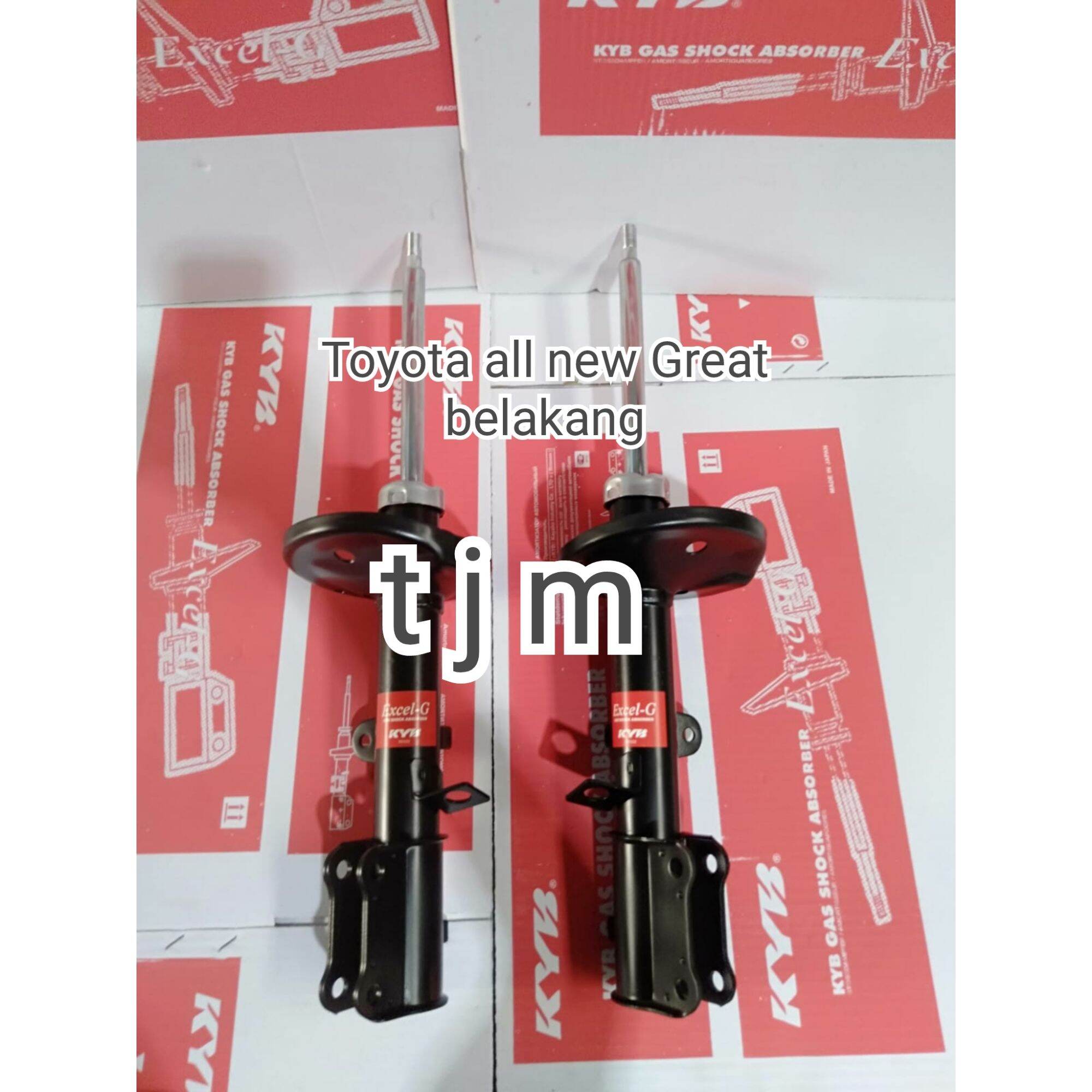 Shockbreaker shock absorber Toyota all new Great belakang merk Kayaba Excel G harga 1 pasang ( kanan & kiri ) Harga 1,200,000 rupiah*Gratis Ongkir