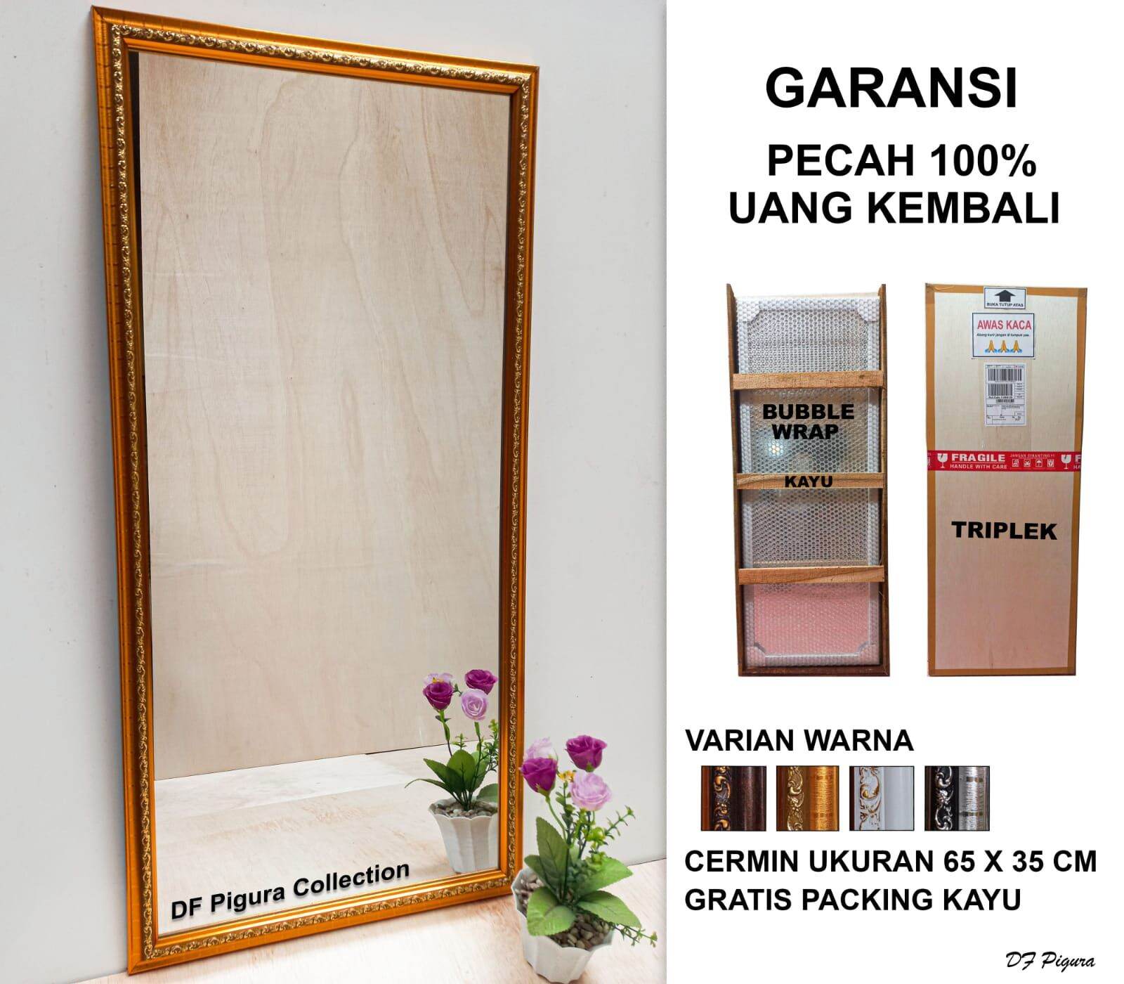 Cermin dinding 65x35 Cm cermin gantung cermin rias cermin salon cermin kamar mandi cermin kekinian