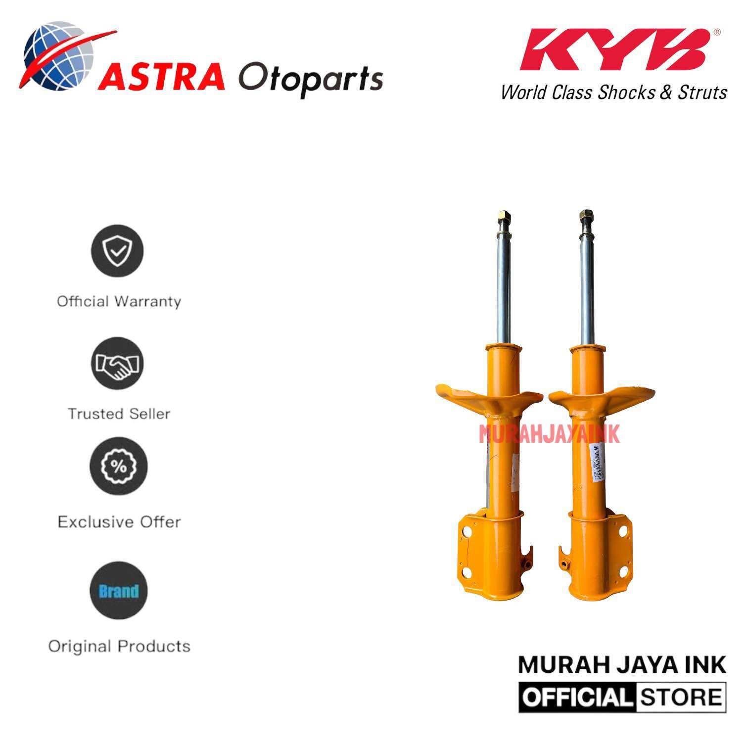 Shock Breaker KYB KAYABA ULTRA TOYOTA STARLET KAPSUL SOLUNA DEPAN ORIGINAL Harga 1,163,495 rupiah*Gratis Ongkir