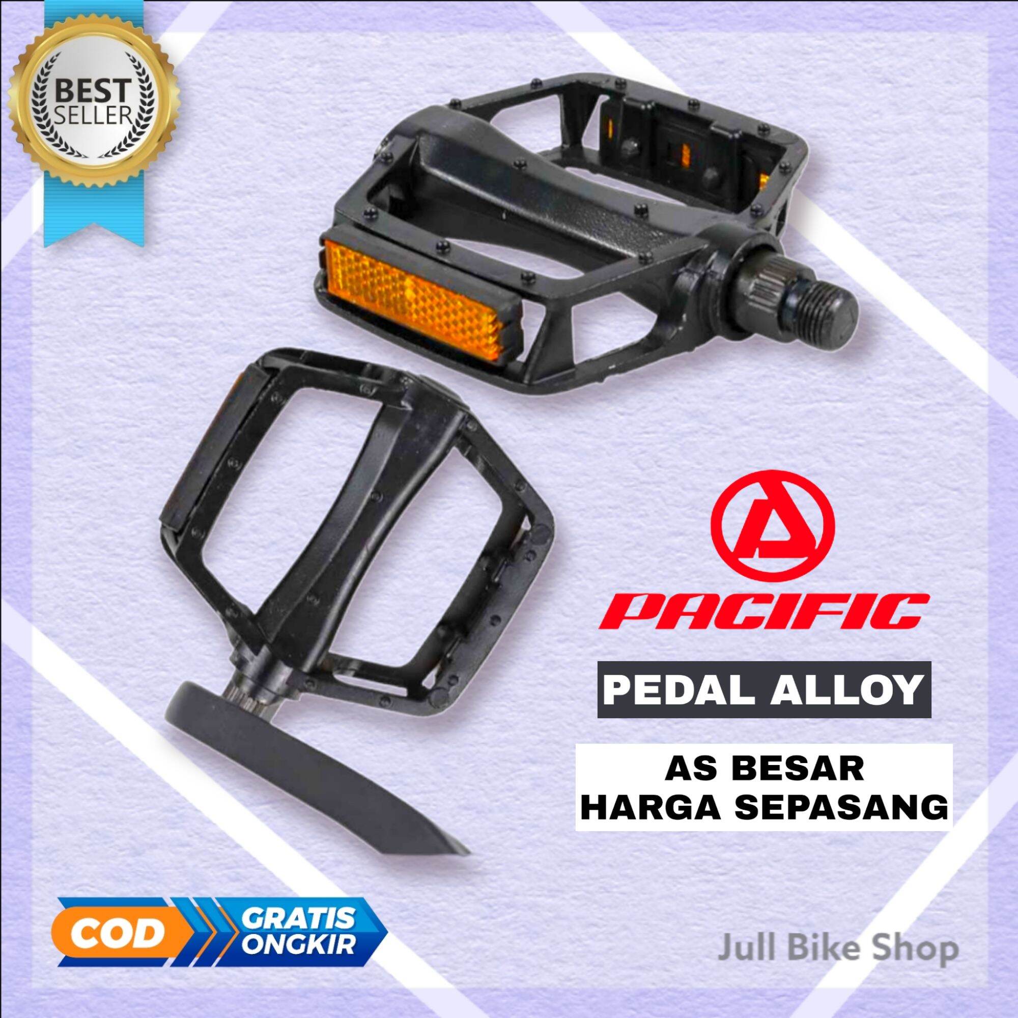 Pedal sepeda alloy AS BESAR pacific aluminium mtb lipat fixie engkol 18 20 26 27 kaki Lazada Indonesia