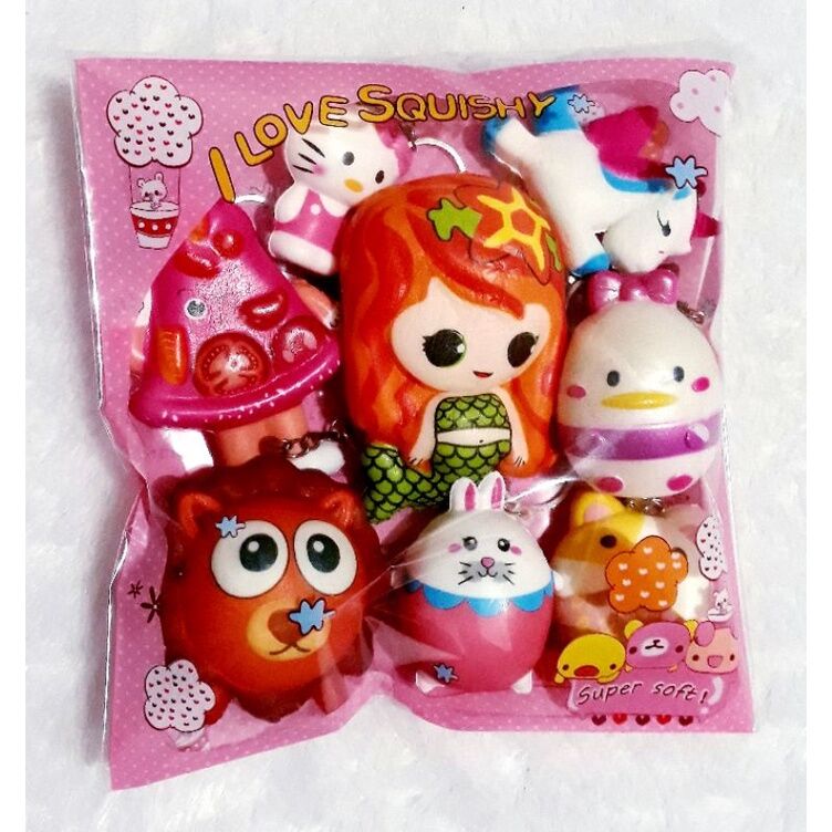 8 pcs squishy paket hemat squishy lucu squishy murah squishy lucu