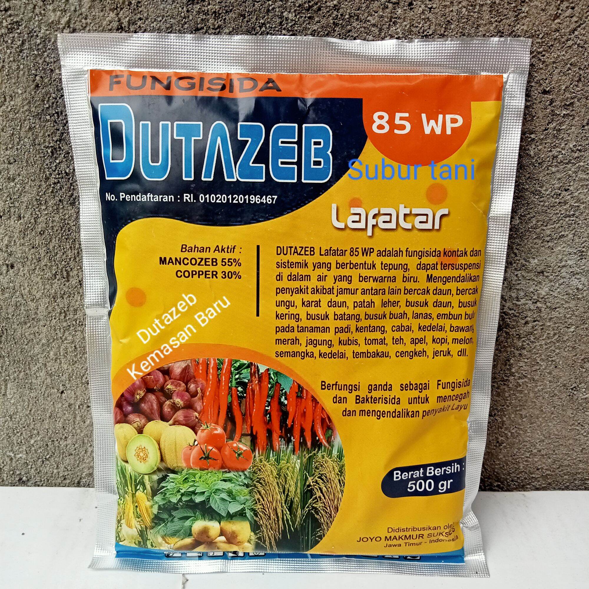 Fungisida / pungisida kontak sistemik DUTAZEB 85 WP 1KG bahan aktif