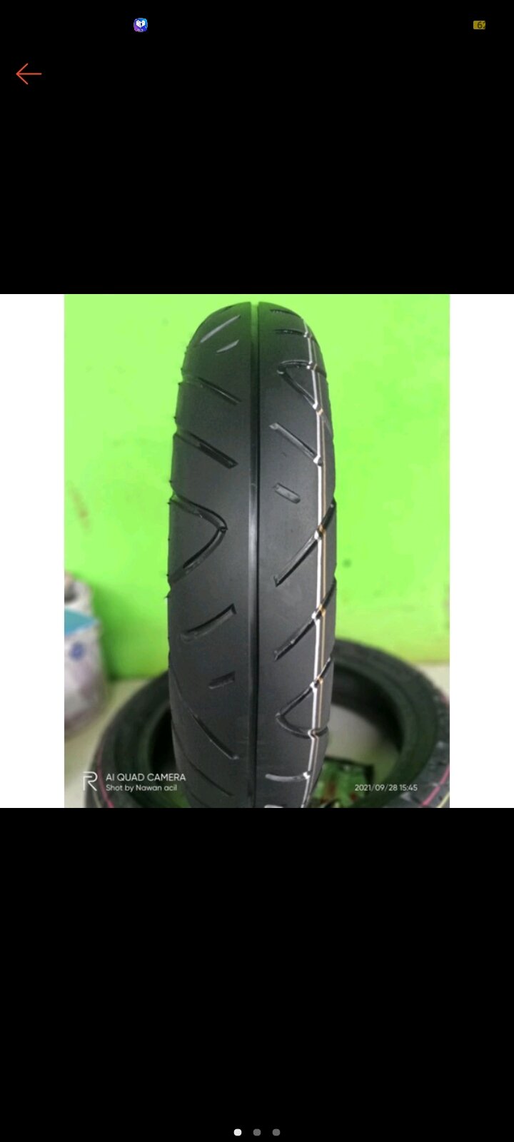 ban second depan Motor secoopy donat uk.100/90-12 Harga 28,000 rupiah*Gratis Ongkir