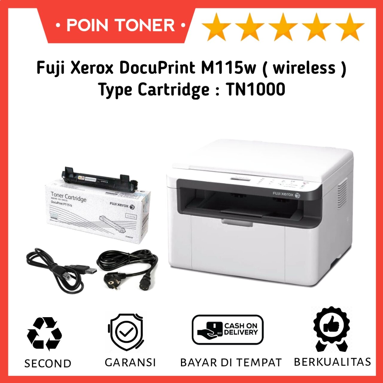 Printer Fuji Xerox DocuPrint M115w wireless Printer Wireless