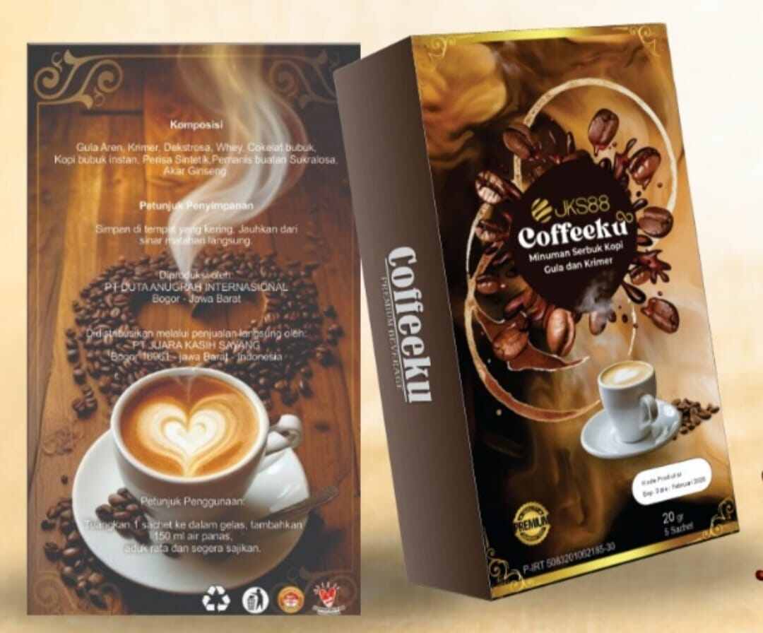 COFFEEKU JKS88 ORI Kopi gula aren dan gingseng 5 sachet