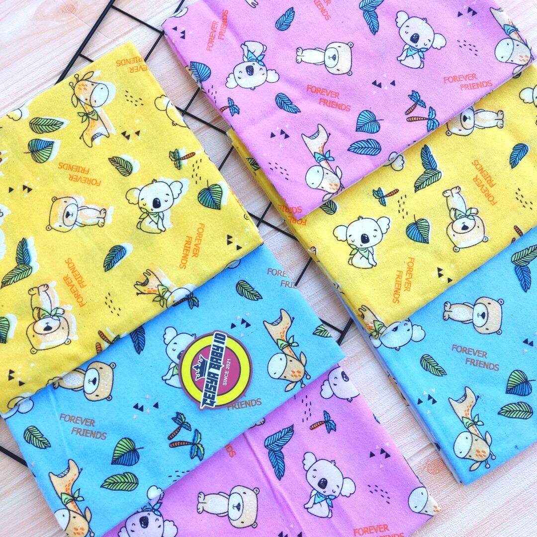 3 pcs Bedong BAYI 100 x 90 cm dan 90x90 cm / Selimut Bayi Katun Flanel 90 x 100 cm dan 90x90 cm