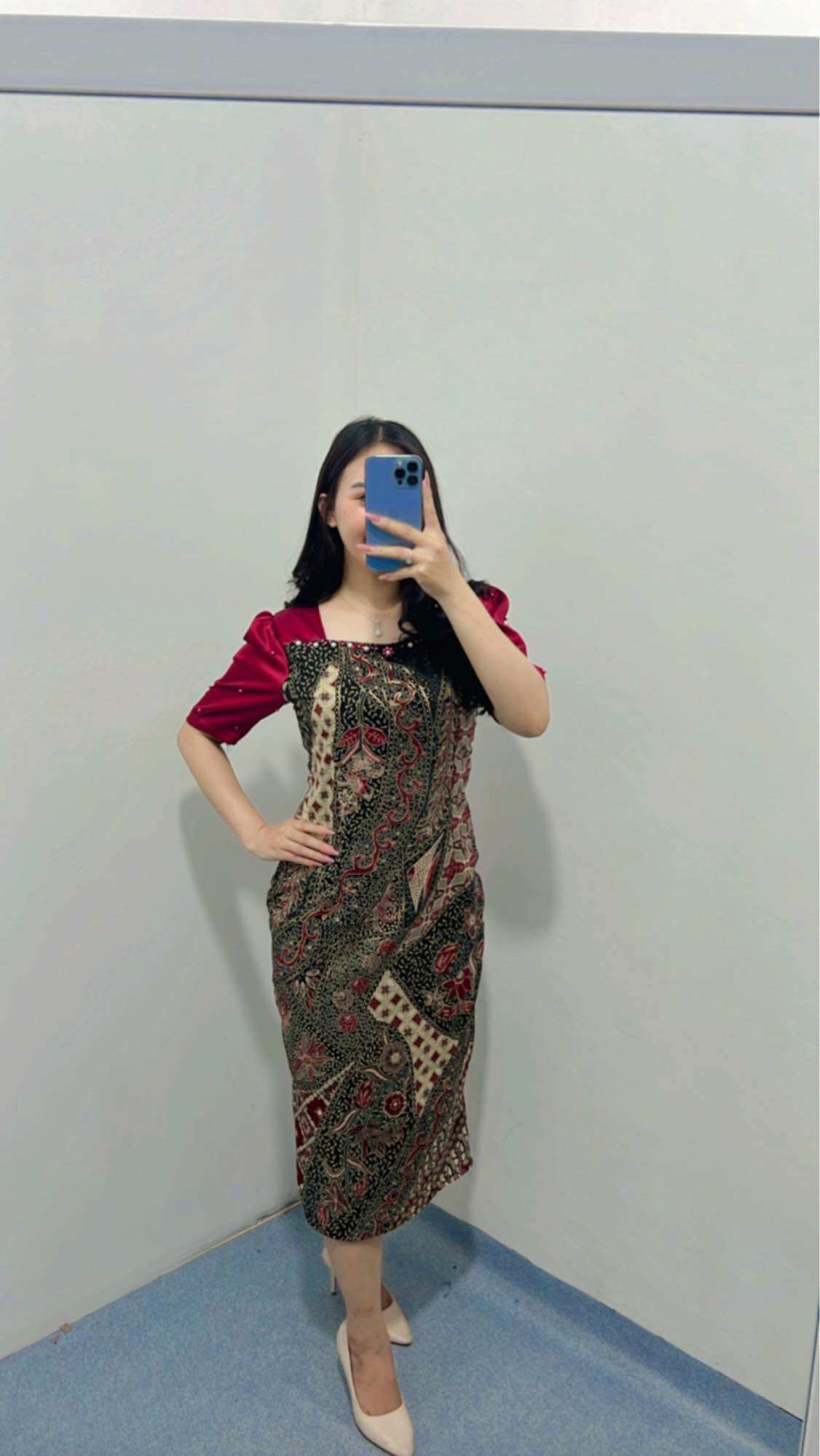 Beli Dress Batik Pesta Elegan Modern Online Harga Terbaik | Lazada Indonesia