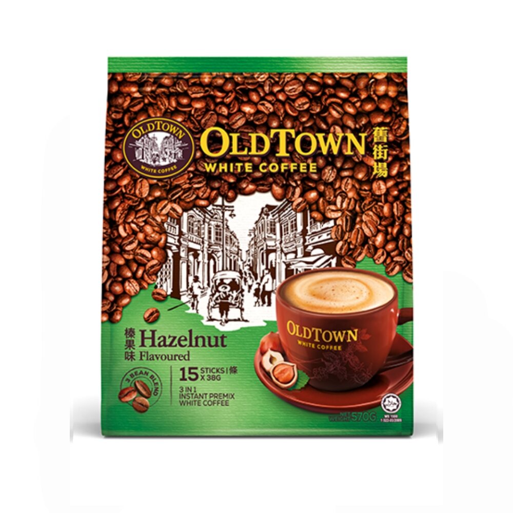 OldTown White Coffee 3 in 1 hazelnut Malaysia 15 sachet