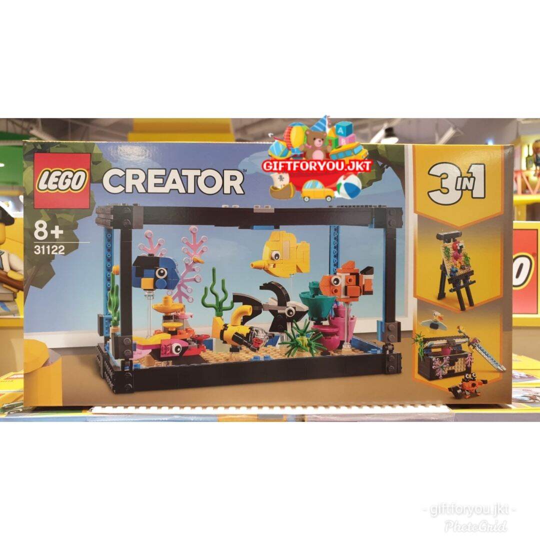 Lego Creator 3in1 Fish Tank 31122 Aquarium Ikan Bricks Mainan Toy