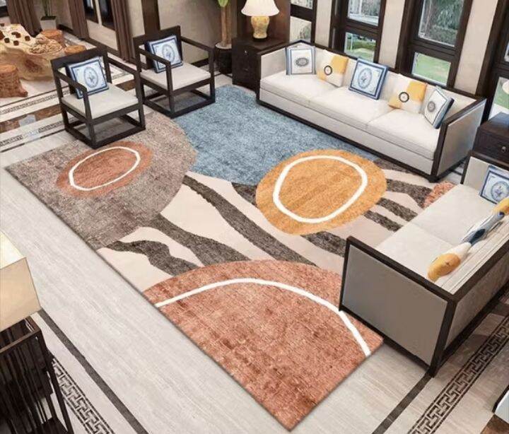 Karpet 200x300cm Motif Turki Multifungsi Lembut Nyaman Anti Slip Permadani Motif Eropa Poliester Nilex