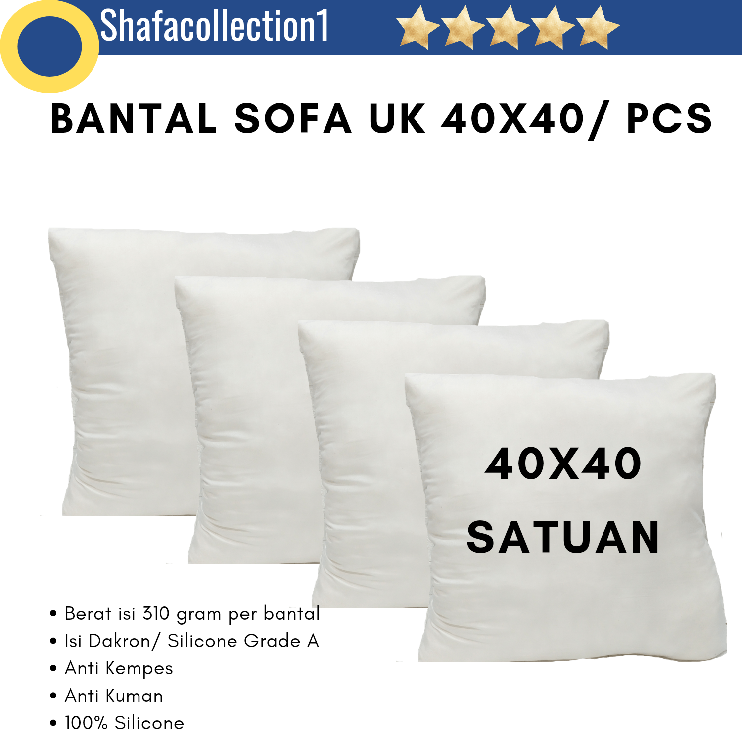 PROMO BANTAL SOFA 40X40 SATUAN