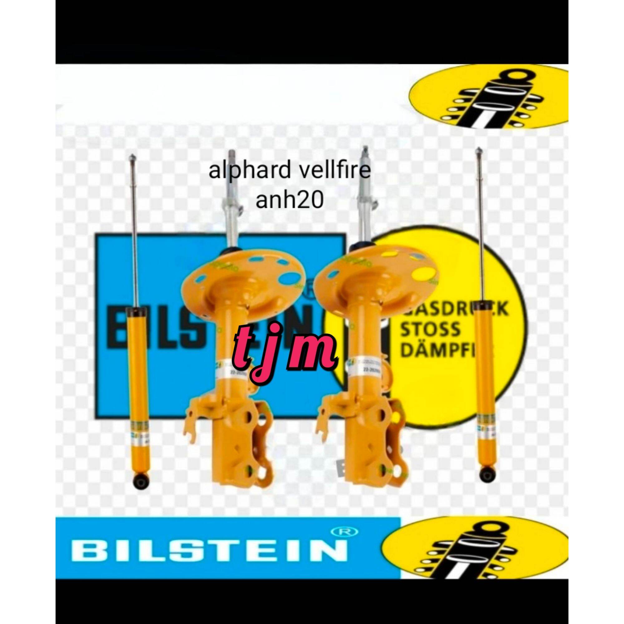Shockbreaker shock absorber Toyota Alphard Vellfire ANH20 depan & belakang merk Bilstein type B6 harga 2 pasang ( kanan & kiri ) Harga 4,400,000 rupiah*Gratis Ongkir