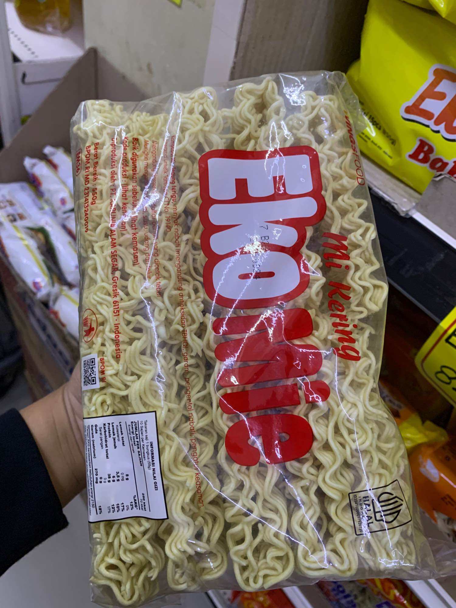 MIE KERING EKOMIE KEMASAN BESAR 550 gram | Lazada Indonesia