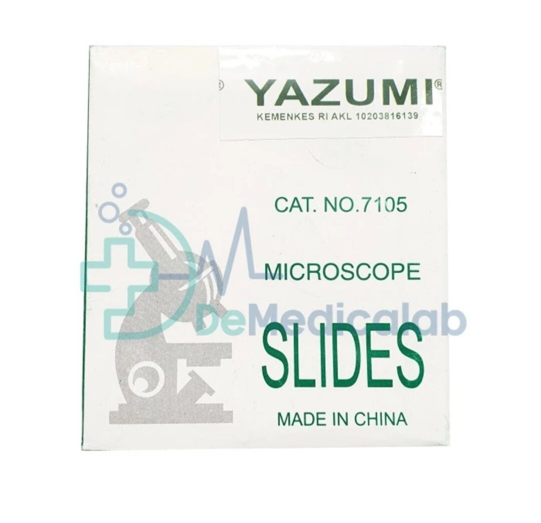 Object Glass Hijau / Kaca Preparat 7105 Microscope Slides Yazumi ...