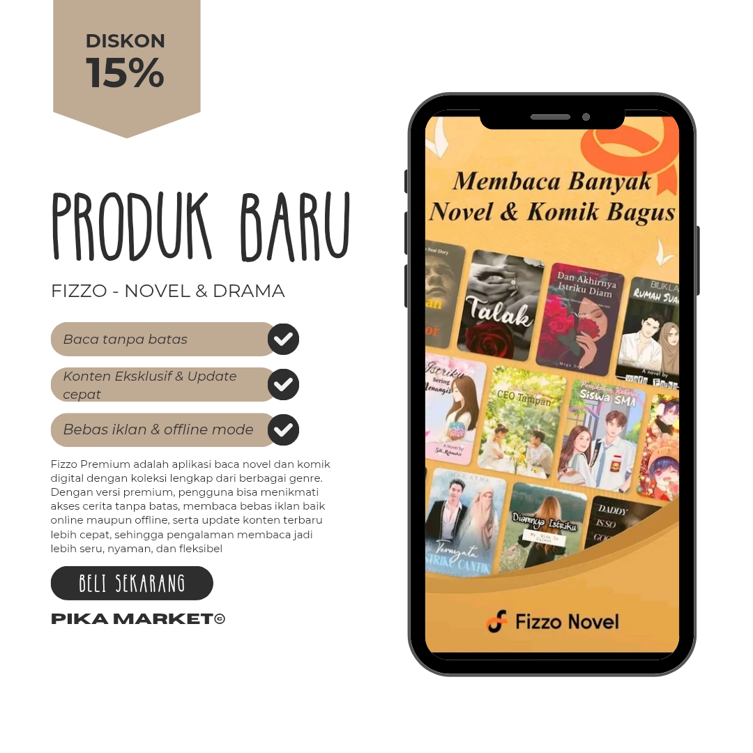 FIZZO - FIZZO NOVEL PREMIUM Harga 15,950 rupiah*Gratis Ongkir