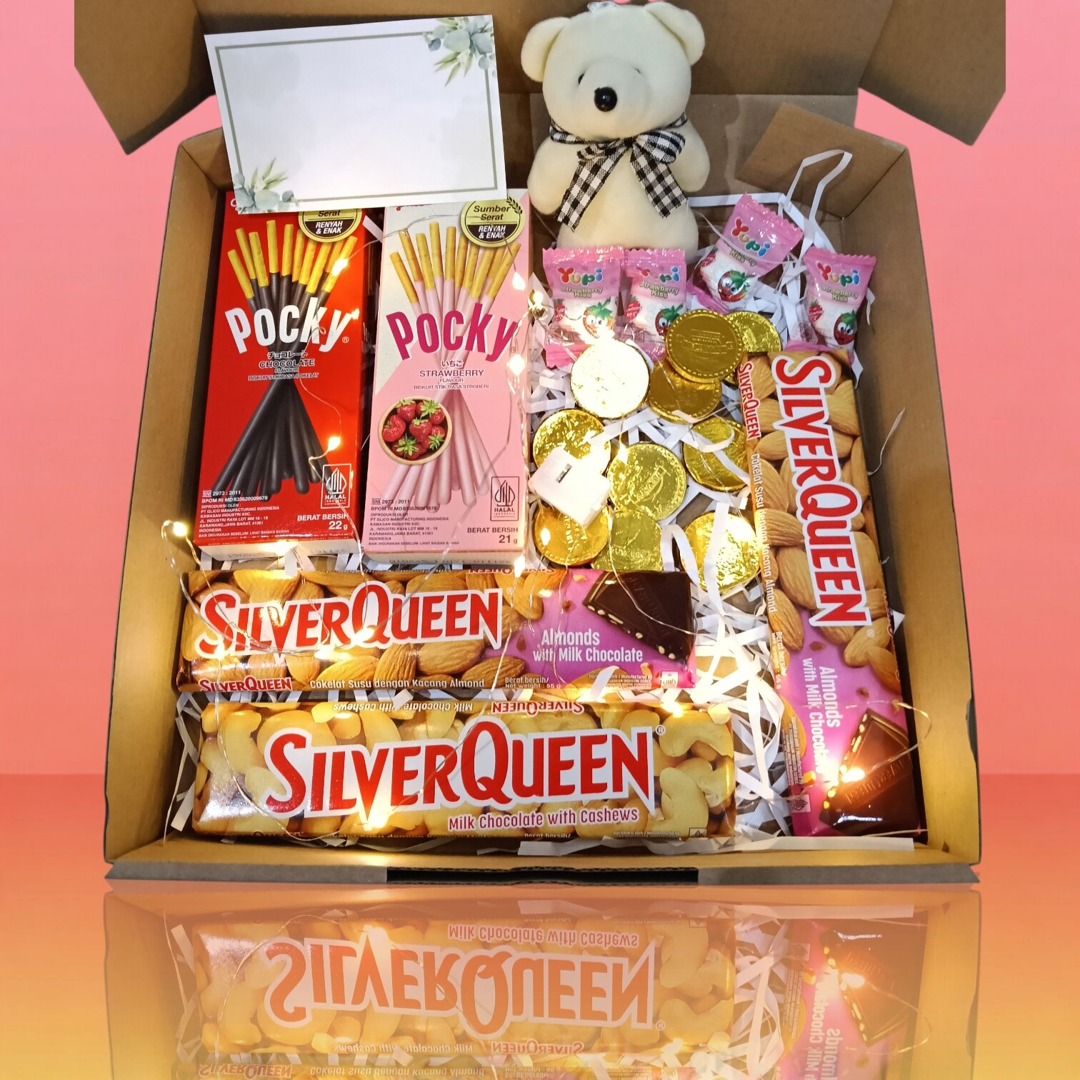 Everyday so Hampers Box Pocky Chocolate Silverqueen Chocolate Chocolate hadiah hadiah Valentine Birthd…