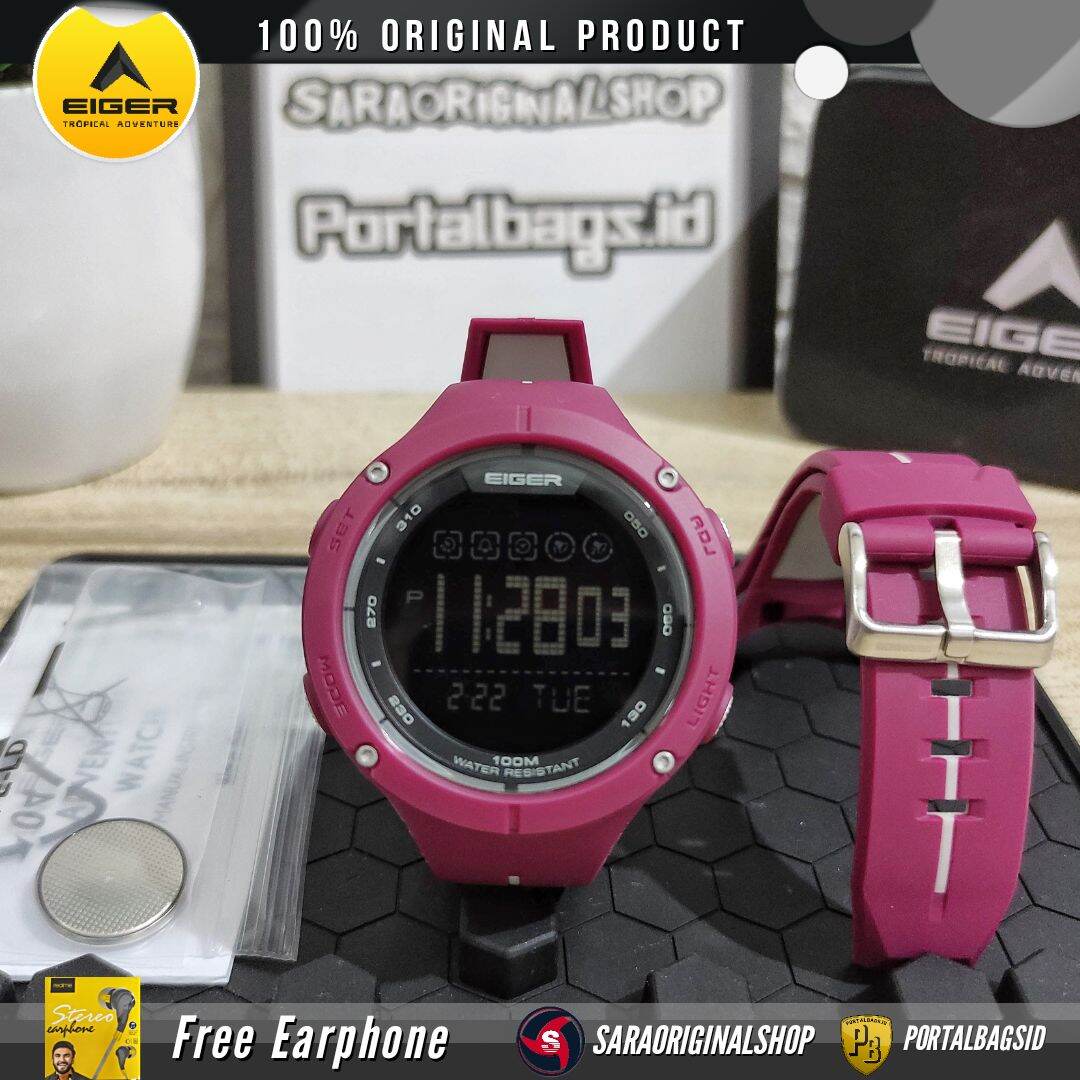 Eiger Cleeve Jam Tangan Digital Wanita Original Lazada Indonesia