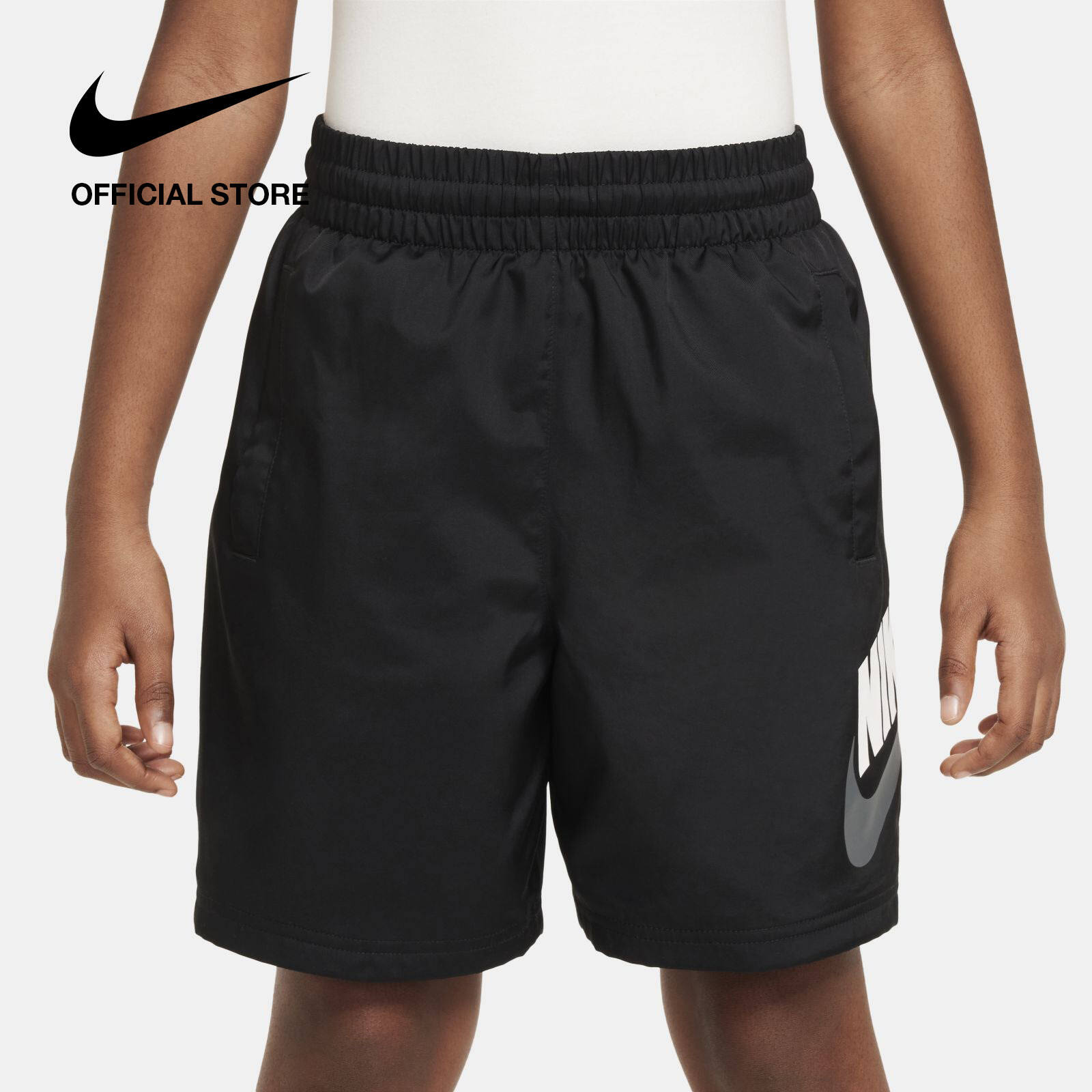 Nike Celana Pendek Anak-Anak Sportswear Woven Black [FN8756-010